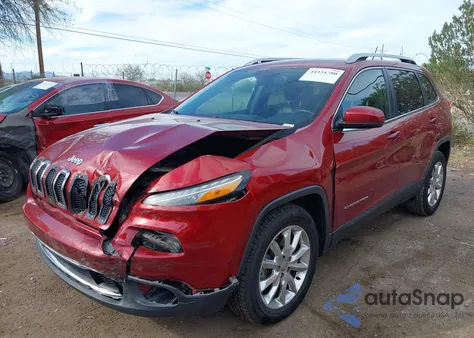 2016 Jeep Cherokee Limited z USA, uszkodzony, nr VIN 1C4PJLDB0GW373765